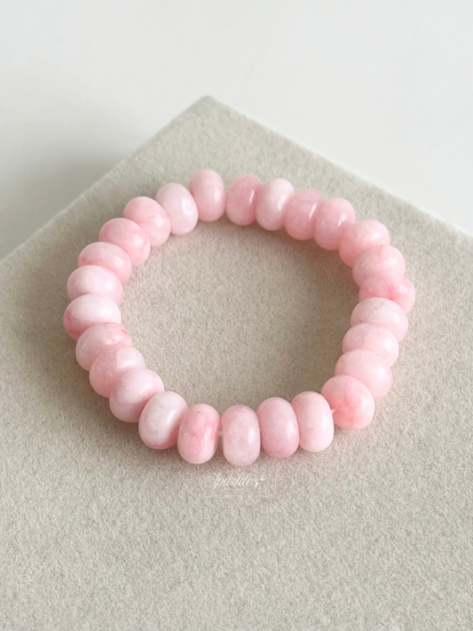 Pink Jade Bracelet with Sizes Aura17