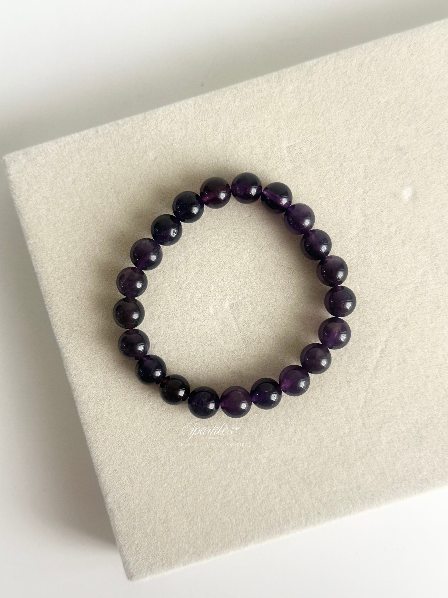 Amethyst Stone Bracelet with Sizes 8mm AURA2
