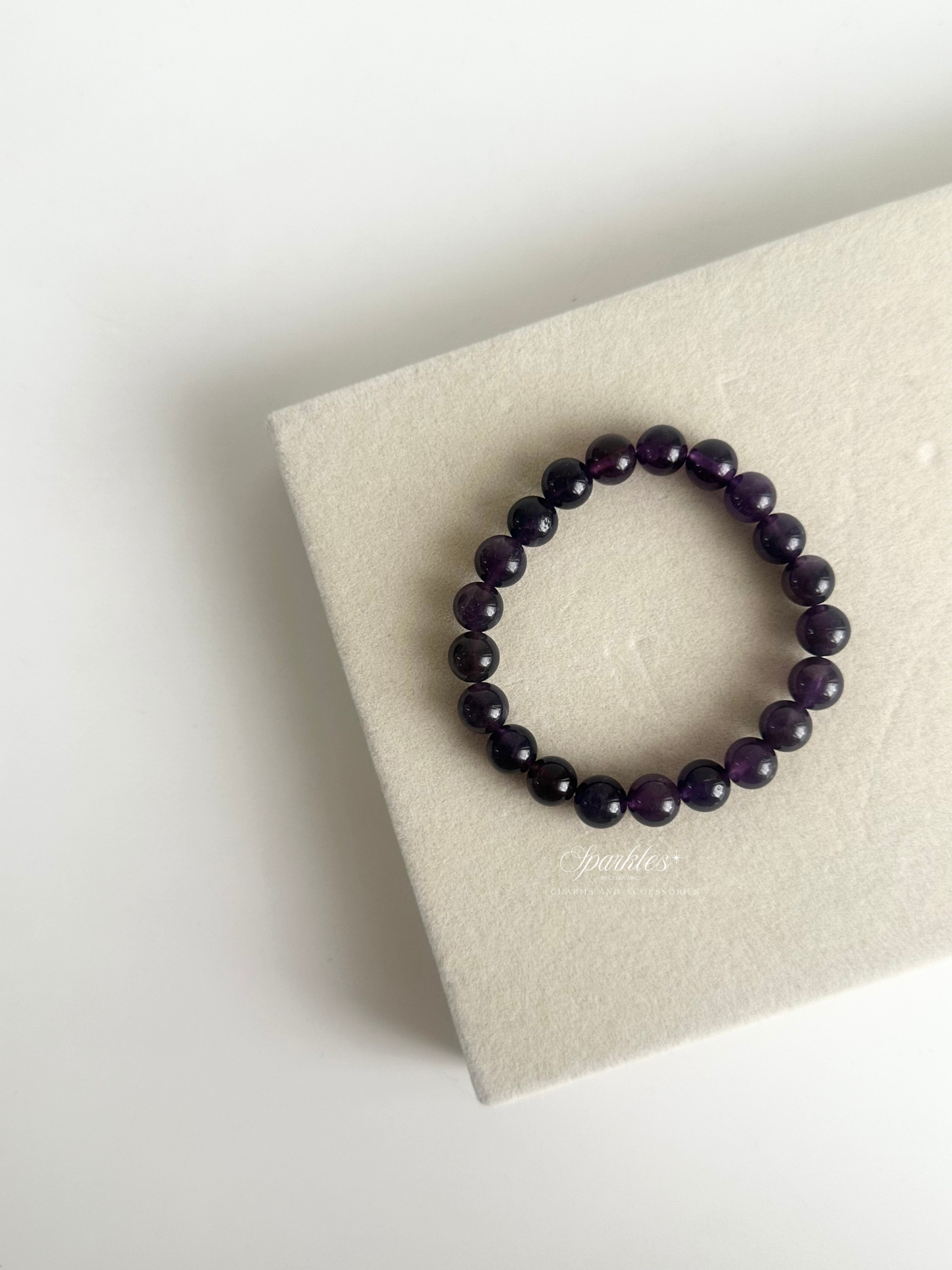 Amethyst Stone Bracelet with Sizes 8mm AURA2