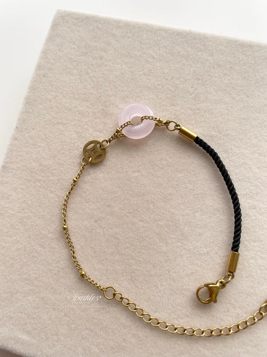 black1 Pink jade black string