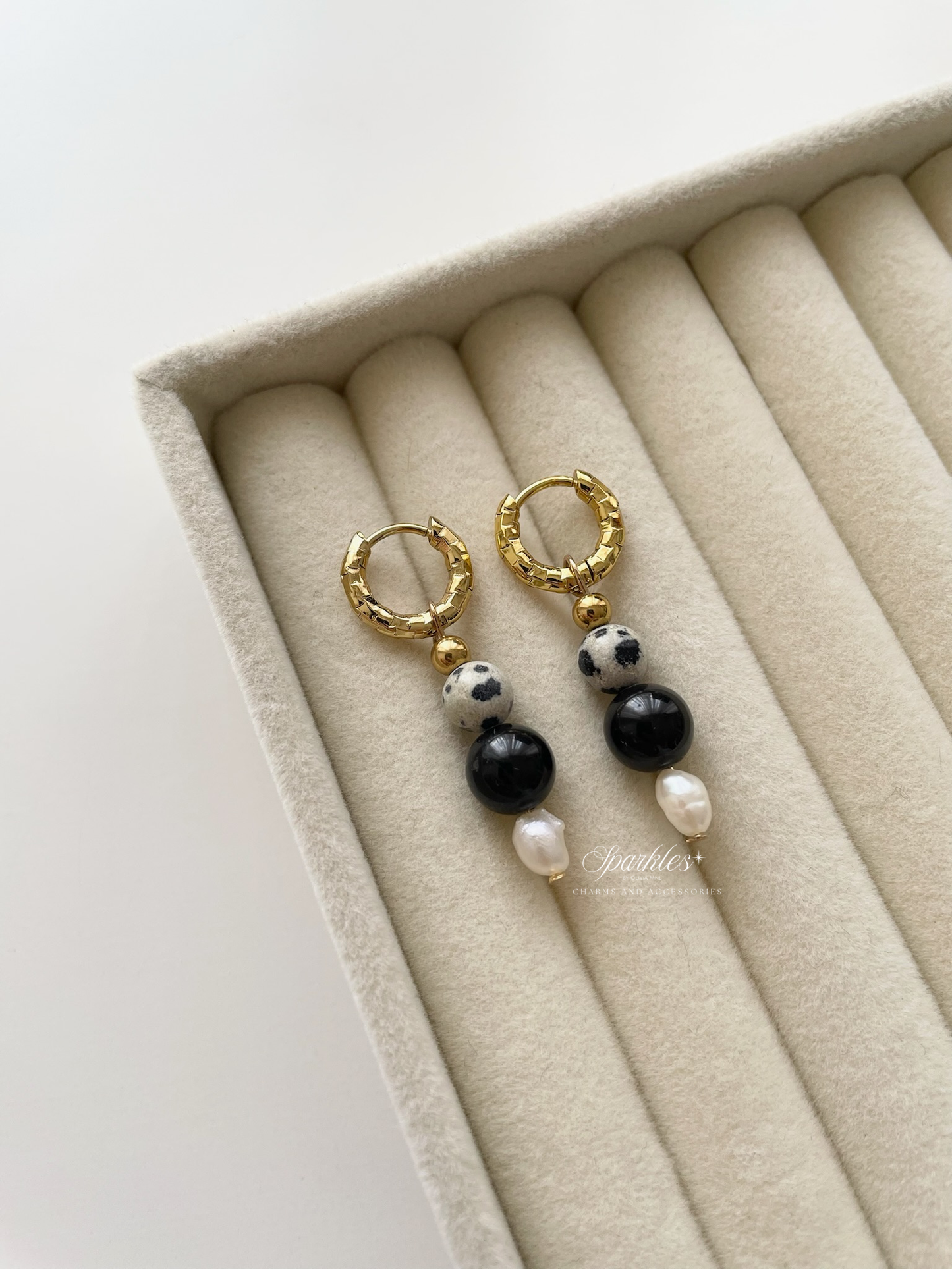 ch11 Black Tourmaline Earrings