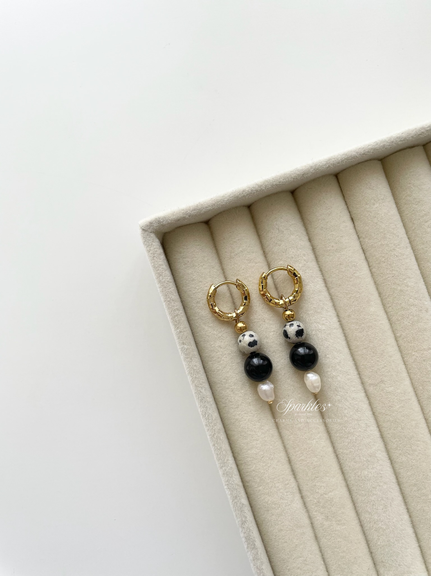 ch11 Black Tourmaline Earrings