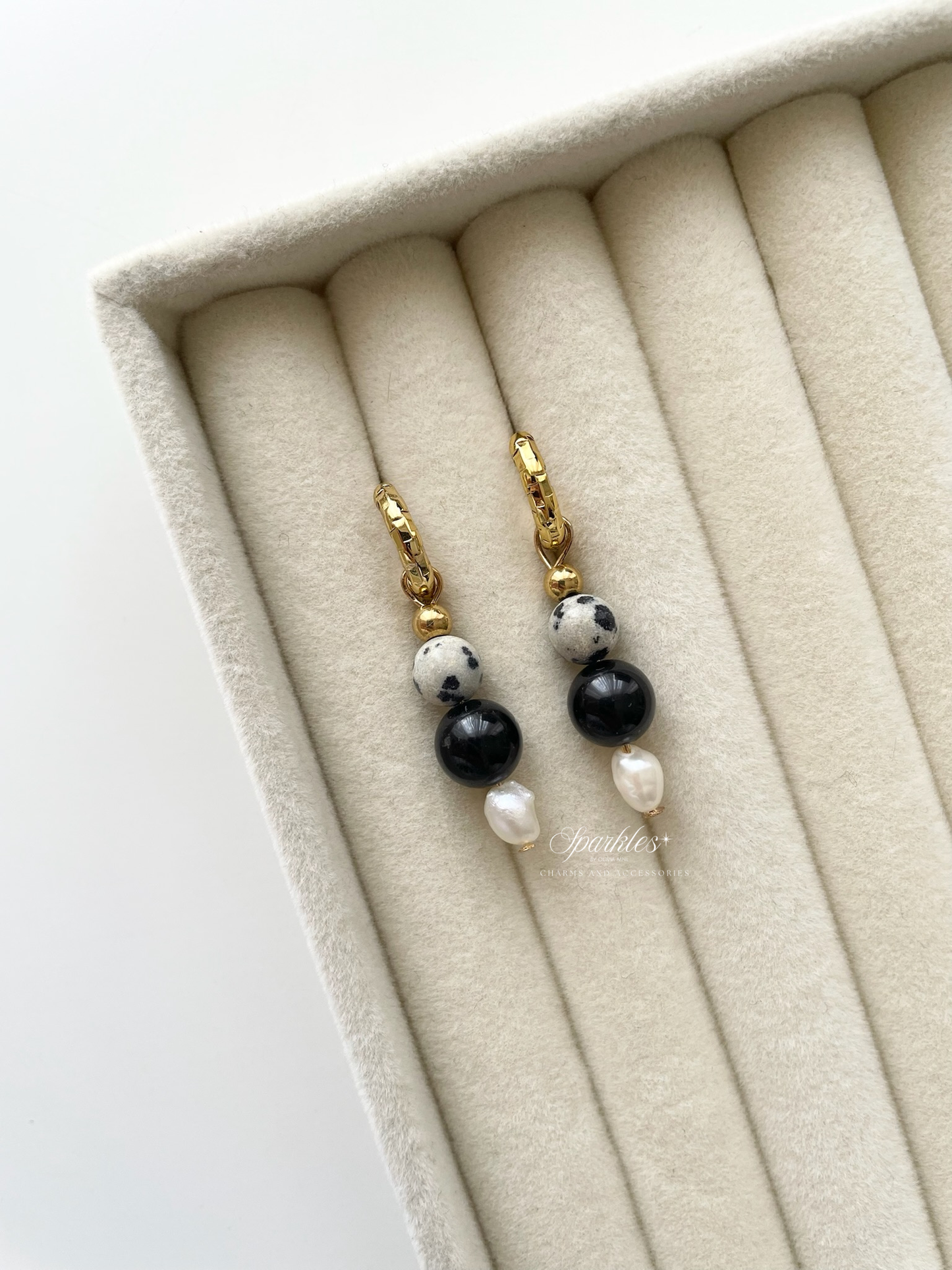 ch11 Black Tourmaline Earrings