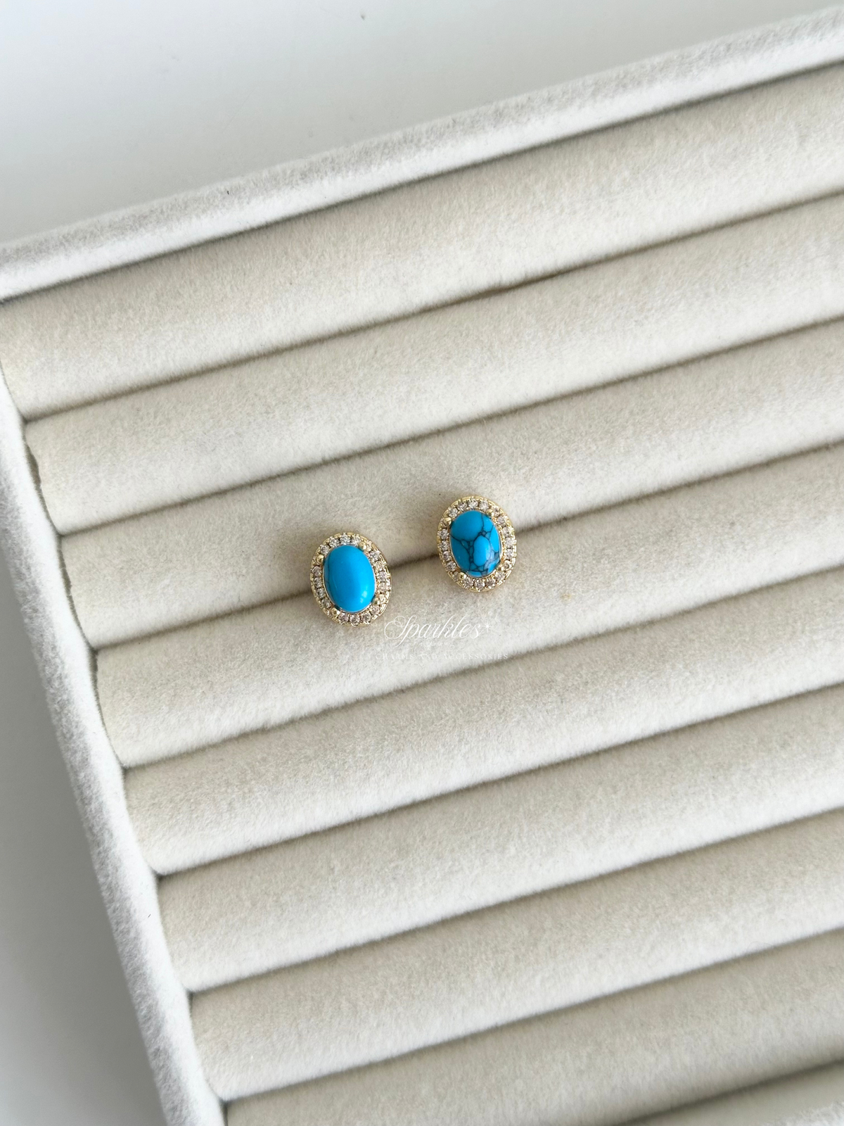 ch19 Turquoise Stud Earrings