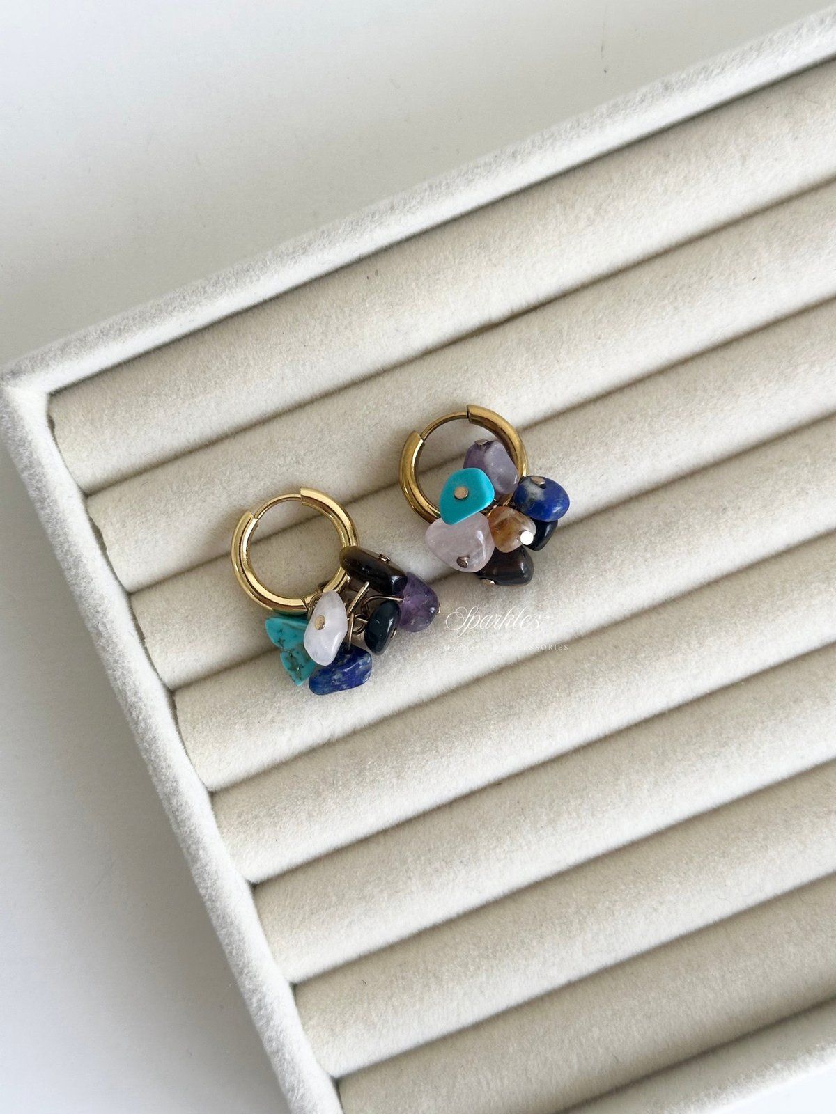 7 Chakra Hoop Earrings ch23