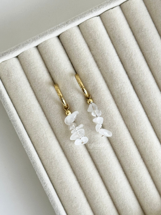 ch25 Clear Quartz Earrings