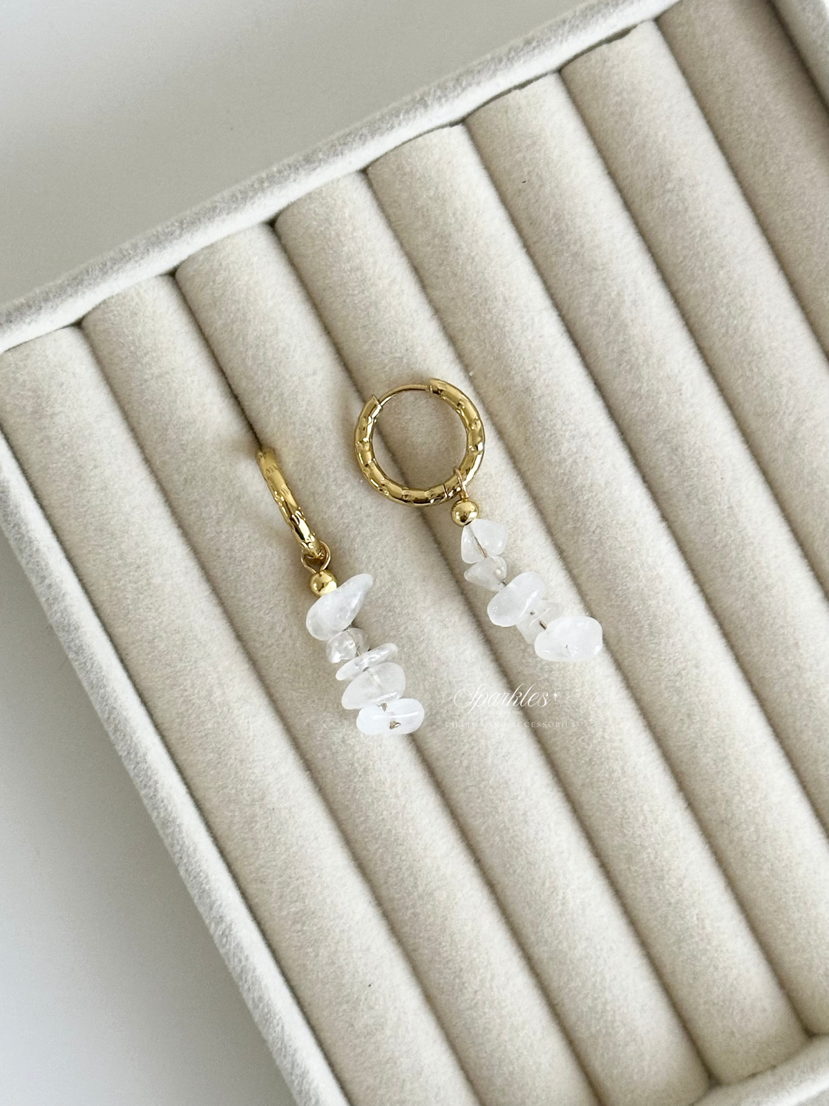 ch25 Clear Quartz Earrings