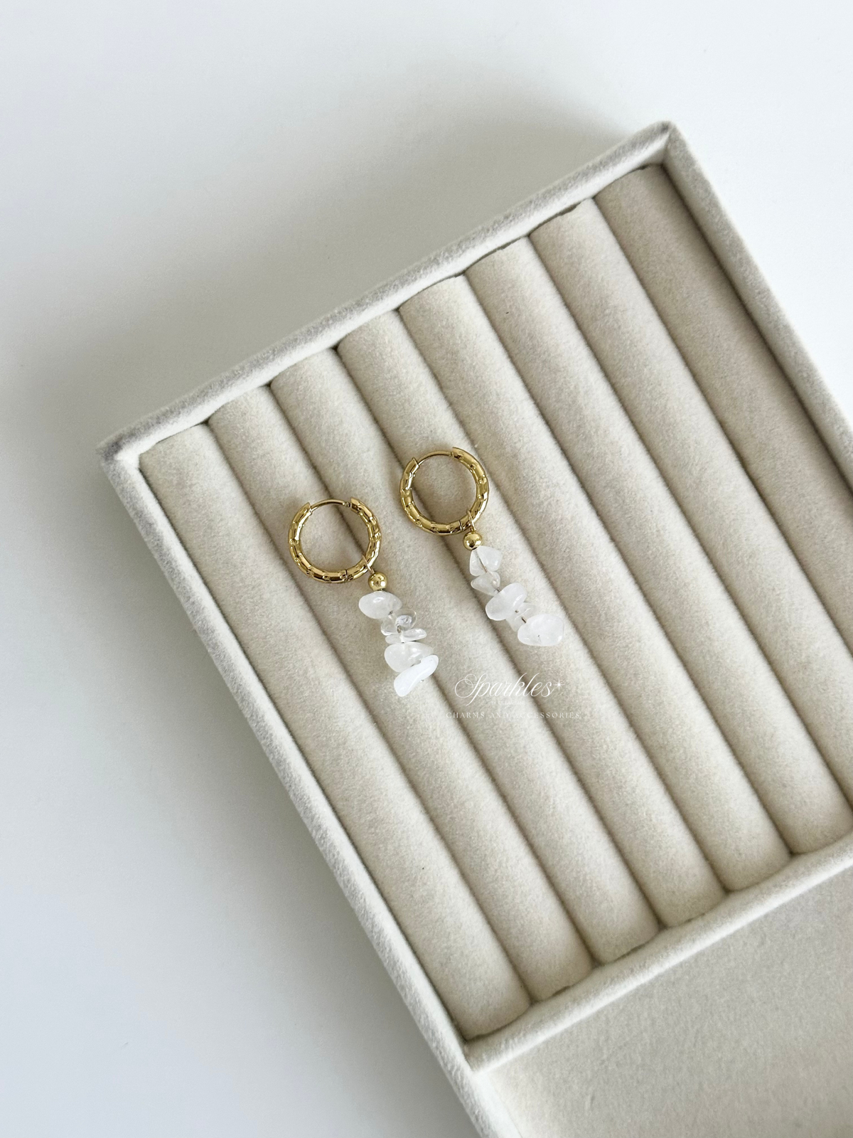 ch25 Clear Quartz Earrings