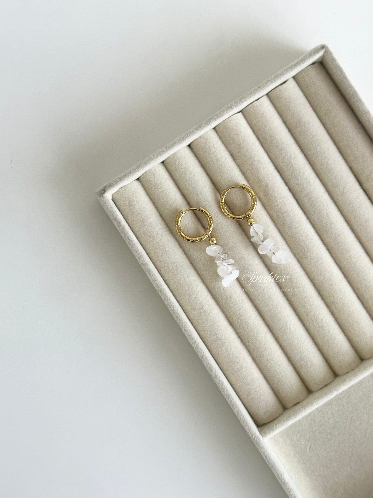 ch25 Clear Quartz Earrings