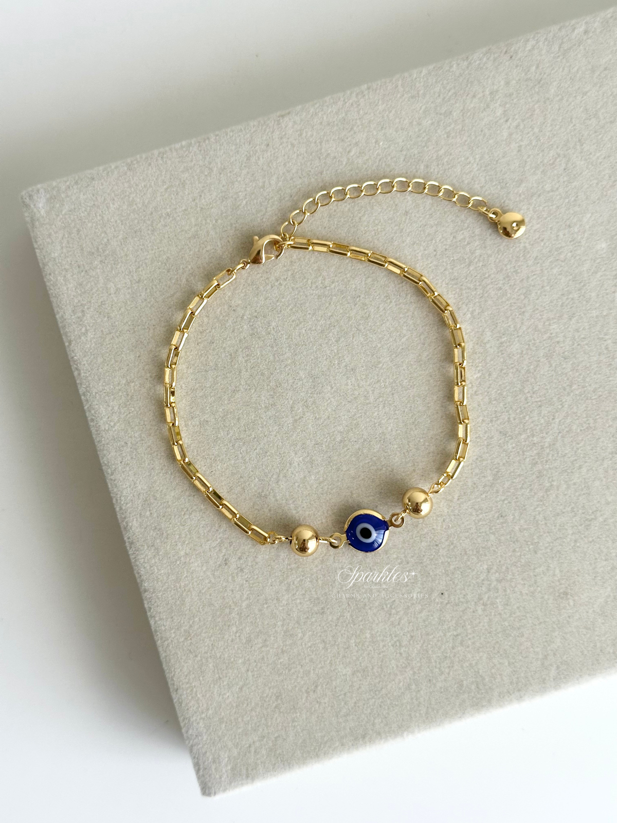 charm67 Evil Eye Gold Bracelet