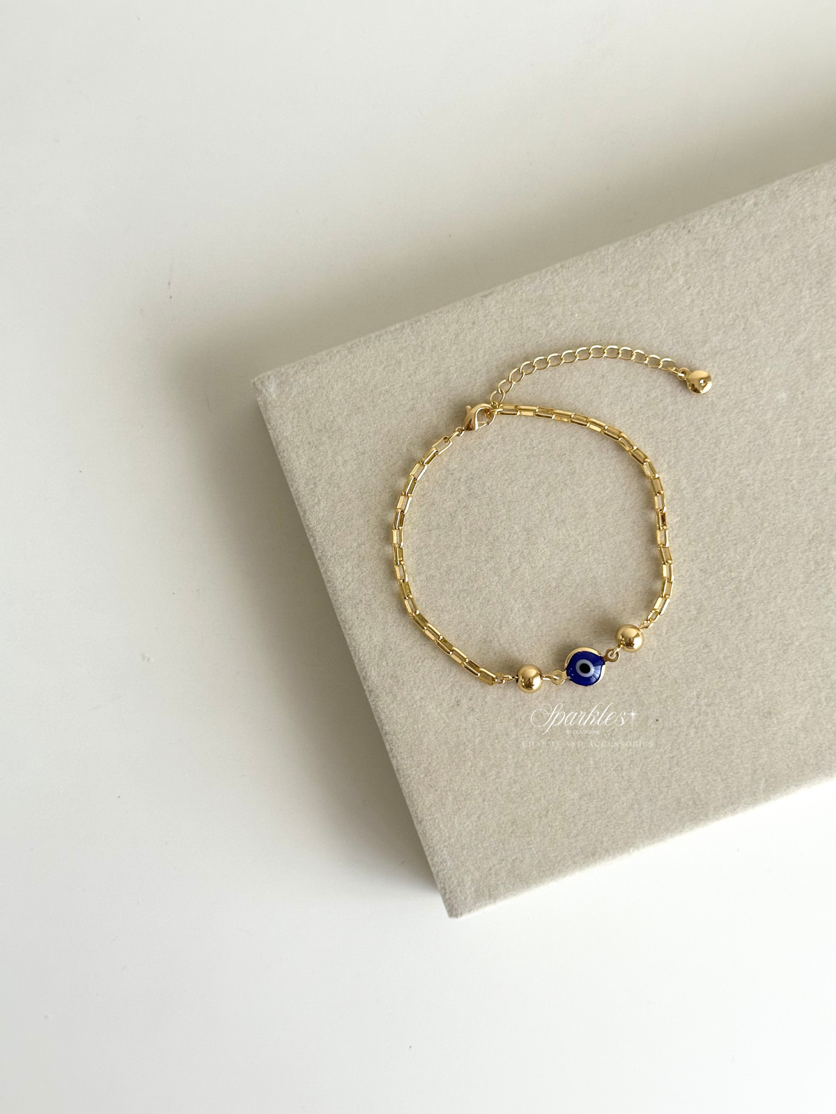 charm67 Evil Eye Gold Bracelet