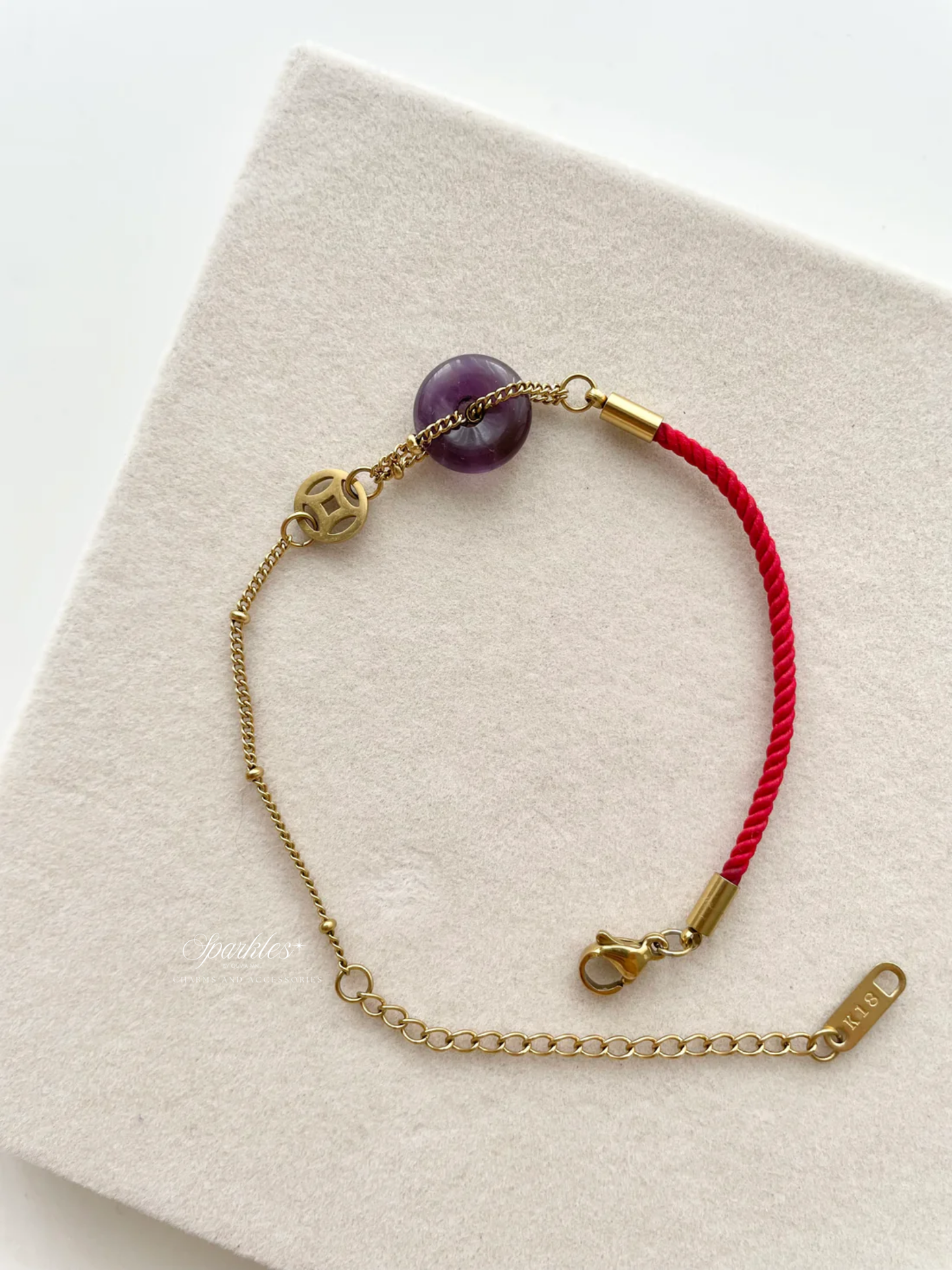 gb553 Purple Jade bracelet
