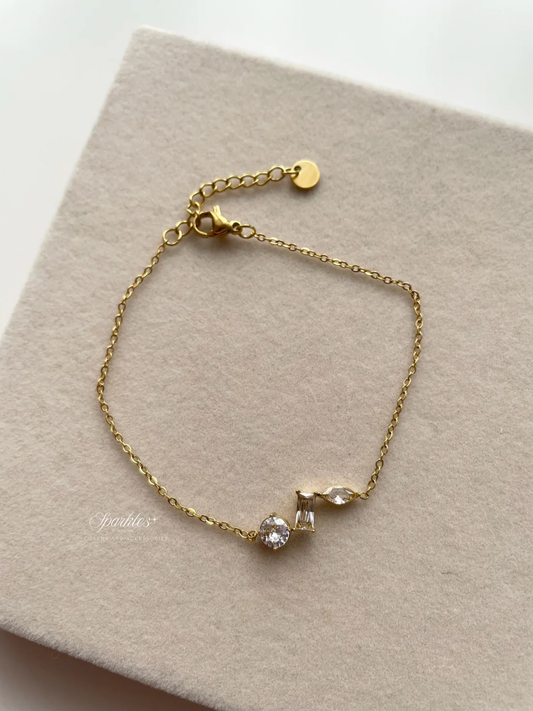 gb581 Dainty gem bracelet