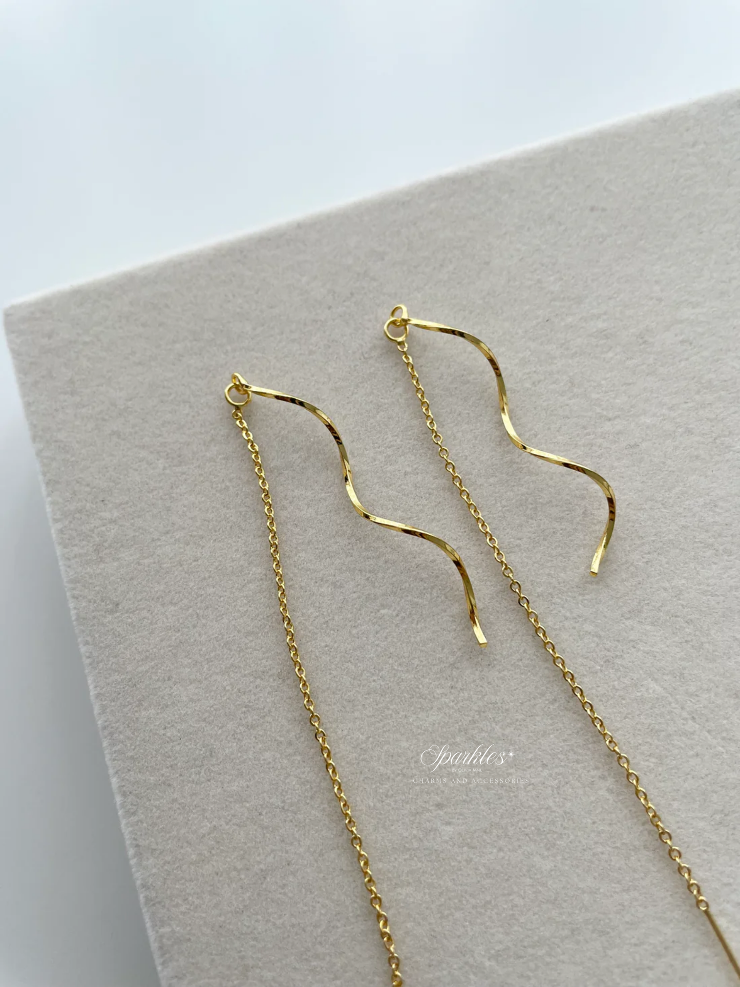 ge1350 Tassel gold earrings