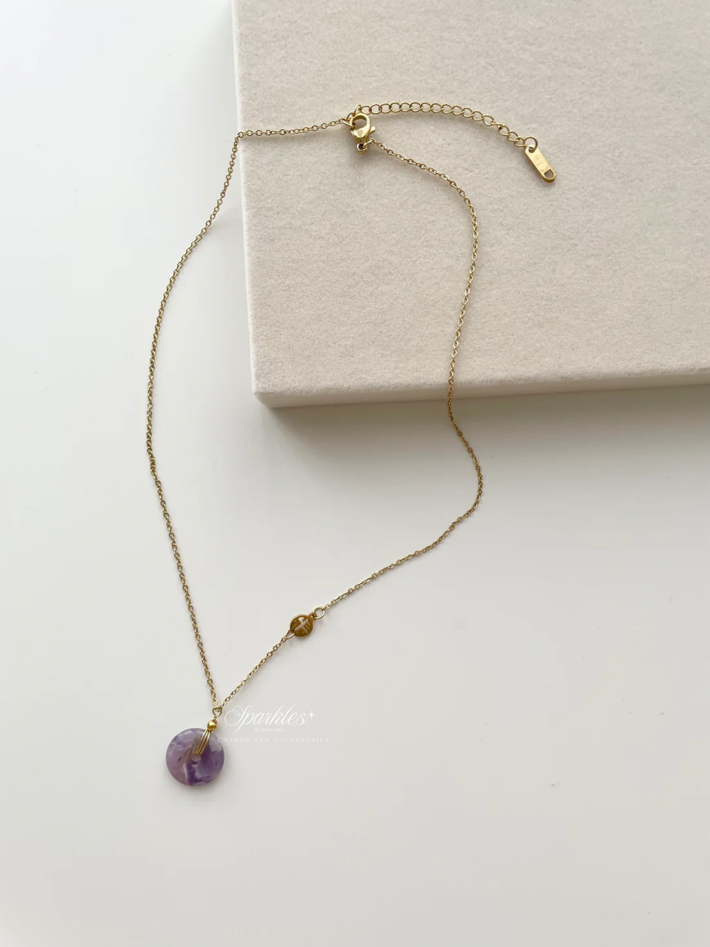gn804 Purple Jade necklace