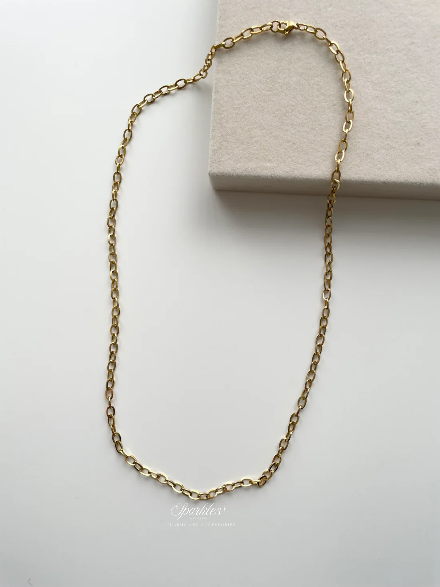 gn829 - 23 inch Paperclip necklace