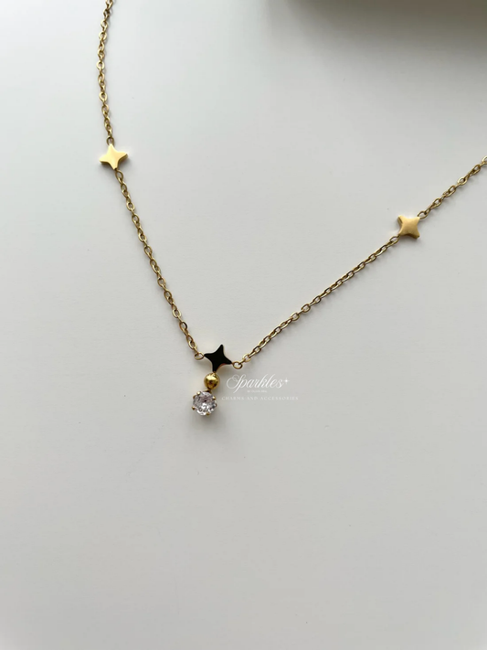 gn838 Dainty star necklace
