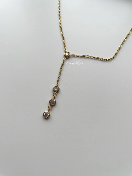 gn839 Gem gold necklace