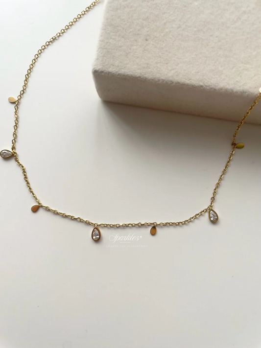 gn844 Dainty gold necklace