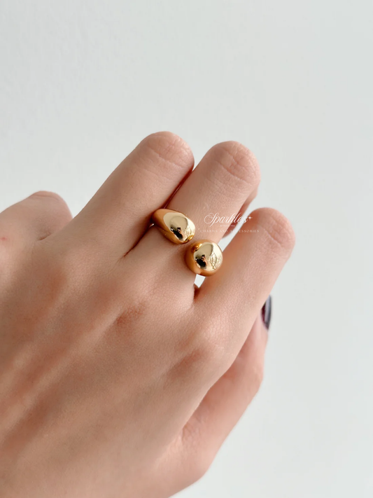 gr748 Chunky gold rings