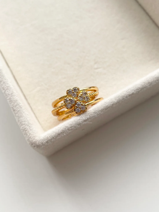 gr800 3 in 1 heart gold ring