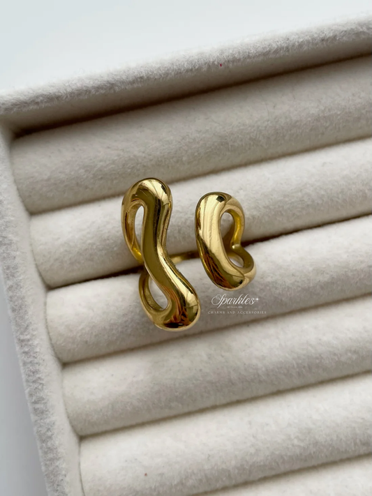 gr801 Chunky gold ring