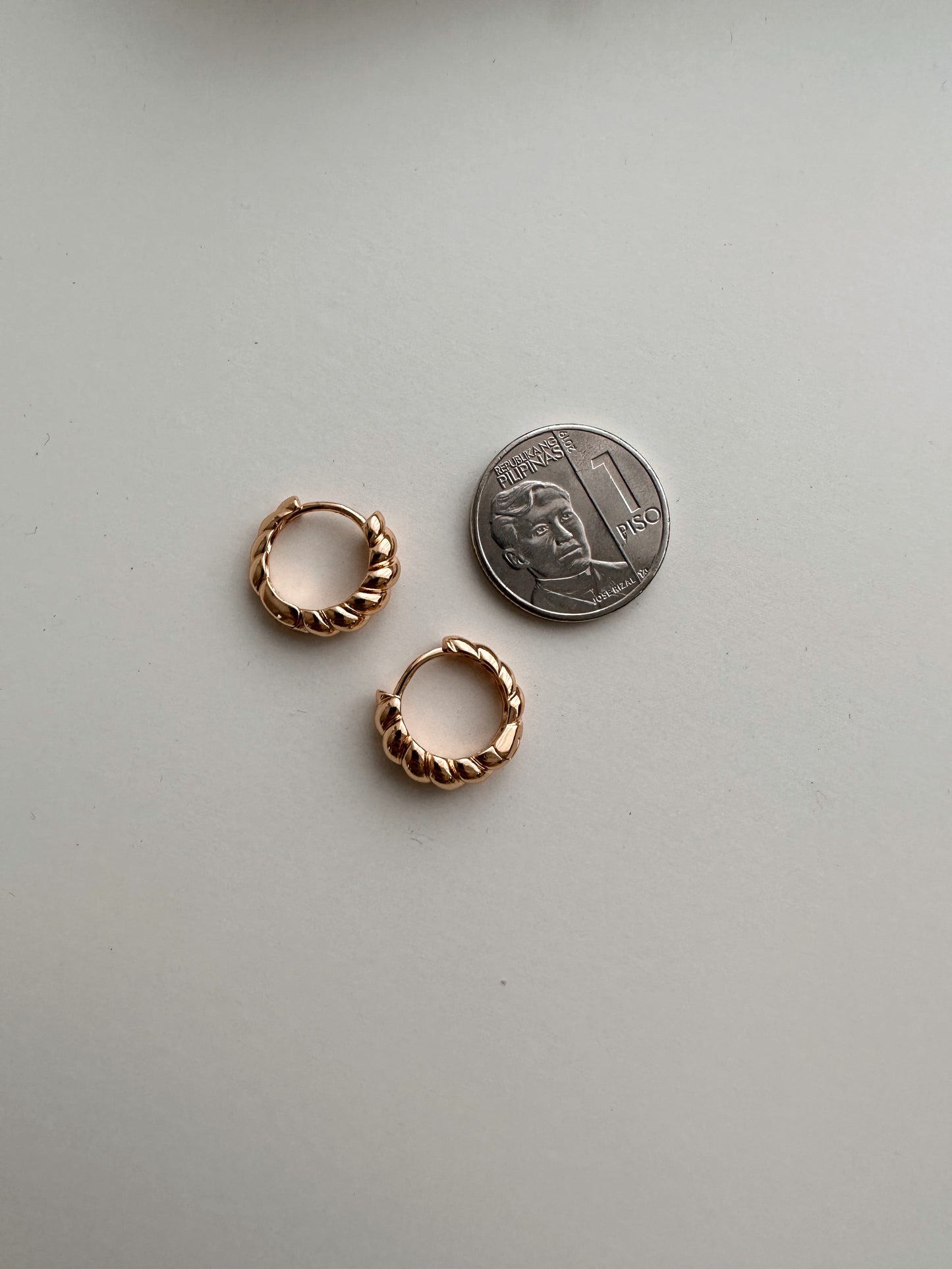 Small Gold Croissant Earrings