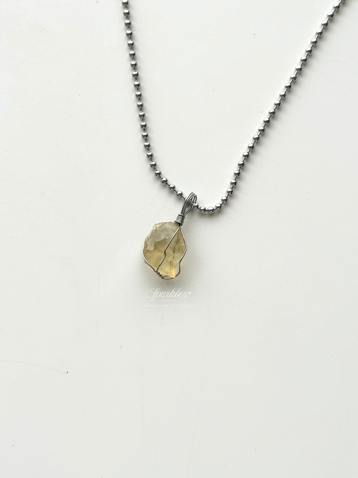 LDG Libyan Desert Glass Necklace