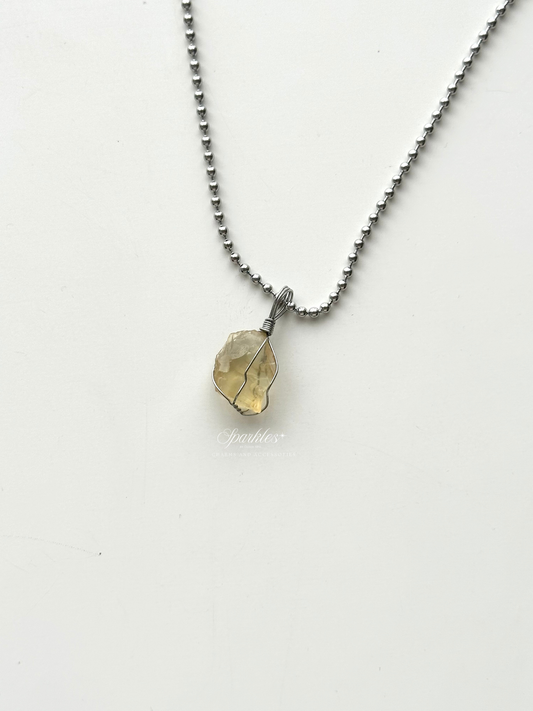 LDG Libyan Desert Glass Necklace