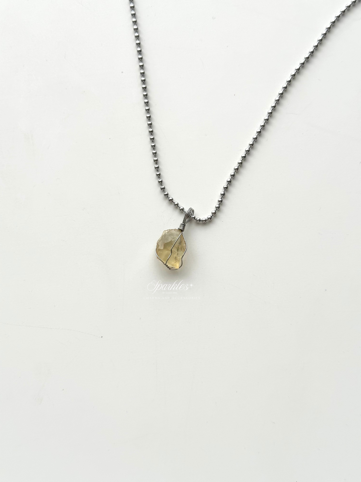 LDG Libyan Desert Glass Necklace