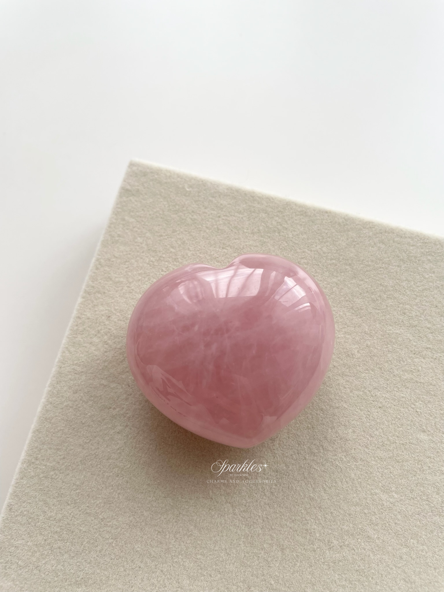 Large Heart Gem (Rose Quartz)