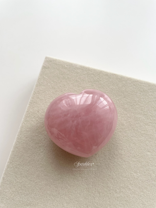 Large Heart Gem (Rose Quartz)