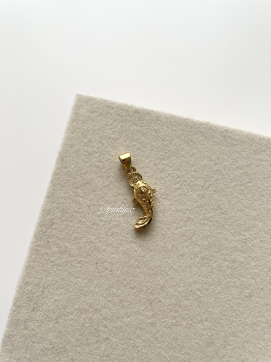 pendant25 Koi With Money Symbol Pendant