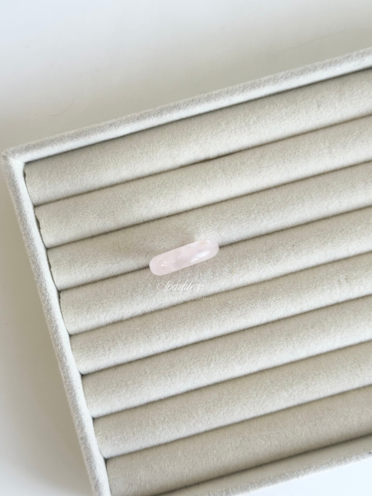 ring25 Rose Quartz Gem Ring with sizes