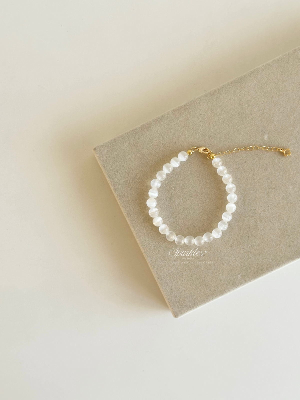 sel1 Selenite Bracelet with sizes