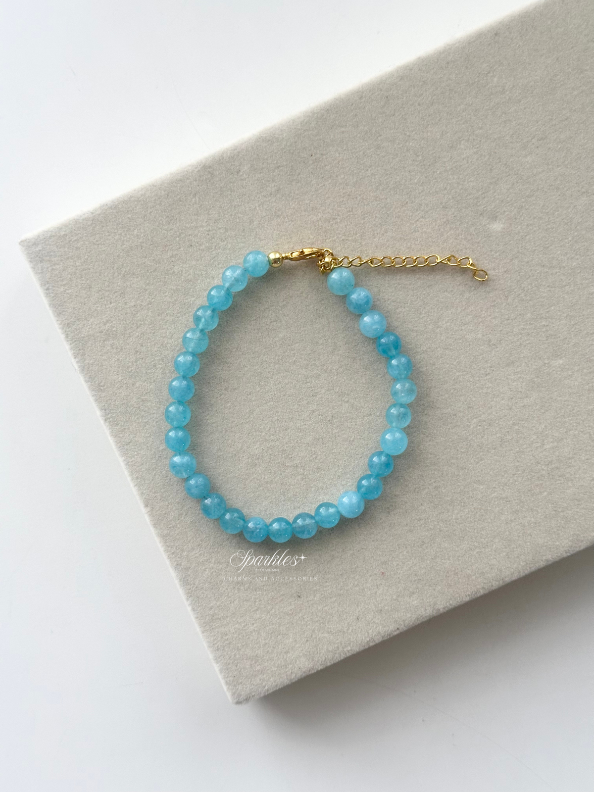 sel52 Aquamarine Bracelet with Extender