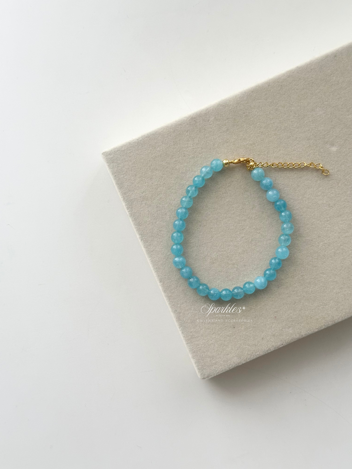 sel52 Aquamarine Bracelet with Extender