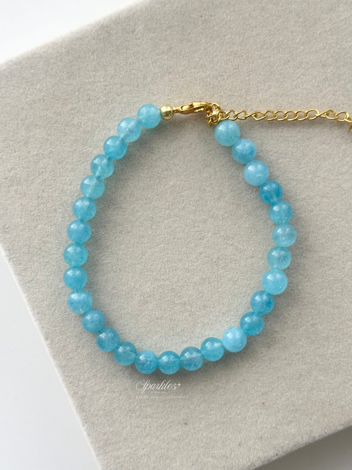 sel52 Aquamarine Bracelet with Extender