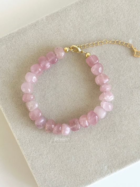 Sel54 Madagascar Rose Quartz Bracelet with Extender