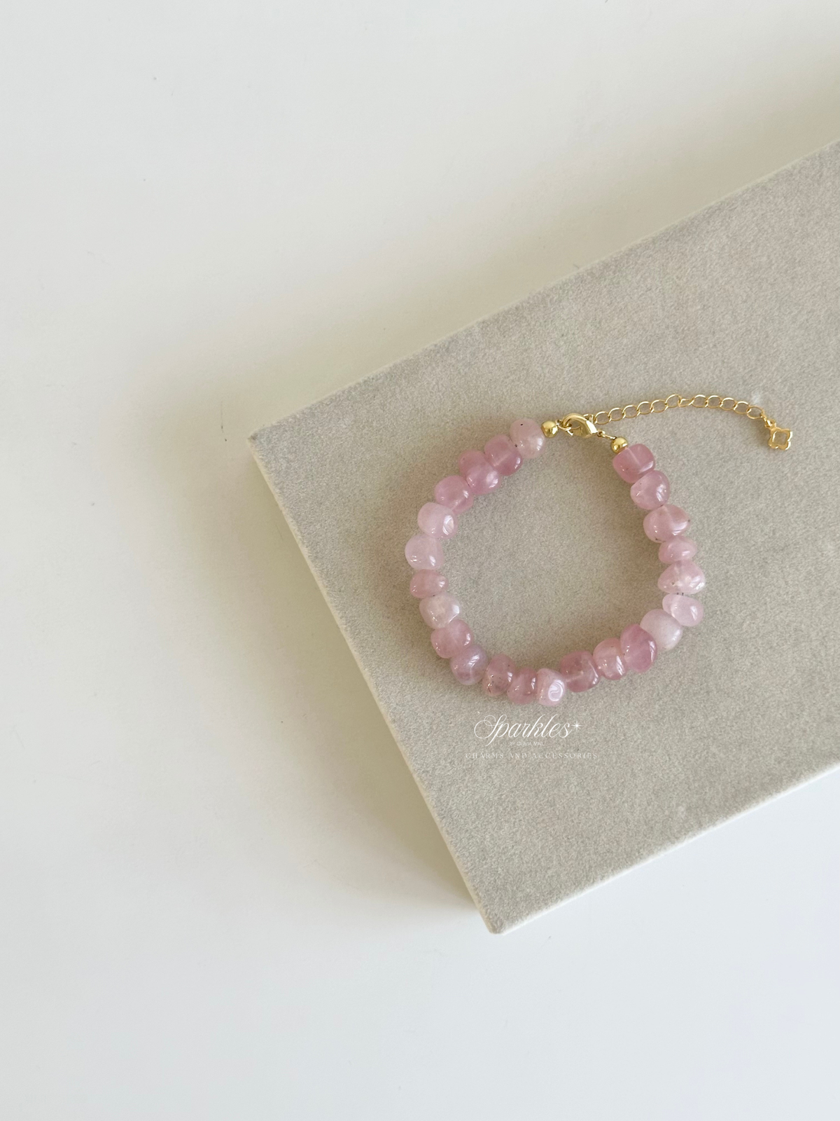 Sel54 Madagascar Rose Quartz Bracelet with Extender