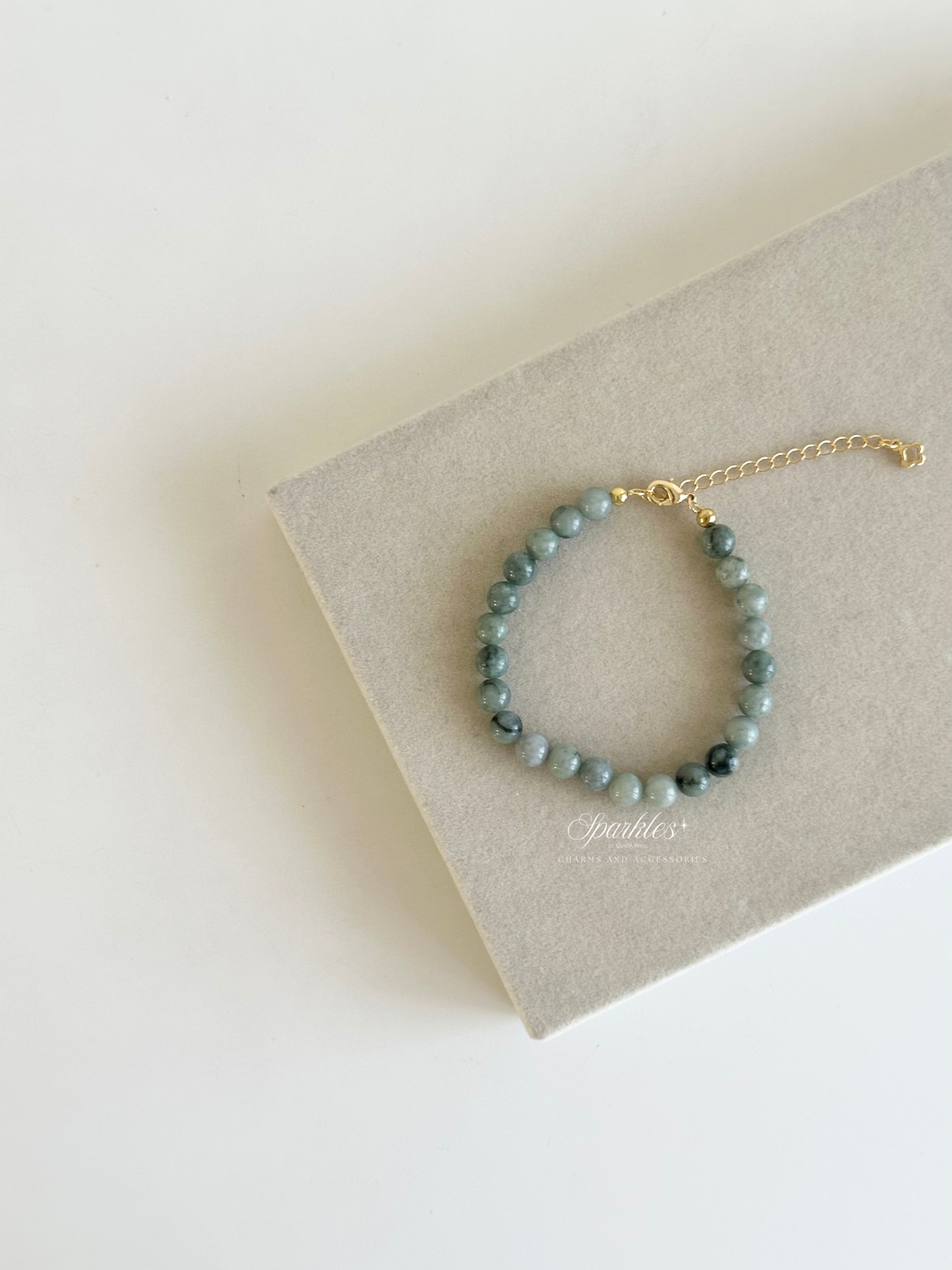 sel55 Myanmar Jade Bracelet with Extender