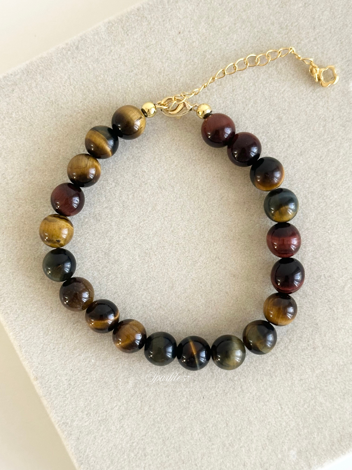 Sel58 Mixed Tiger'S Eye Bracelet with Extender