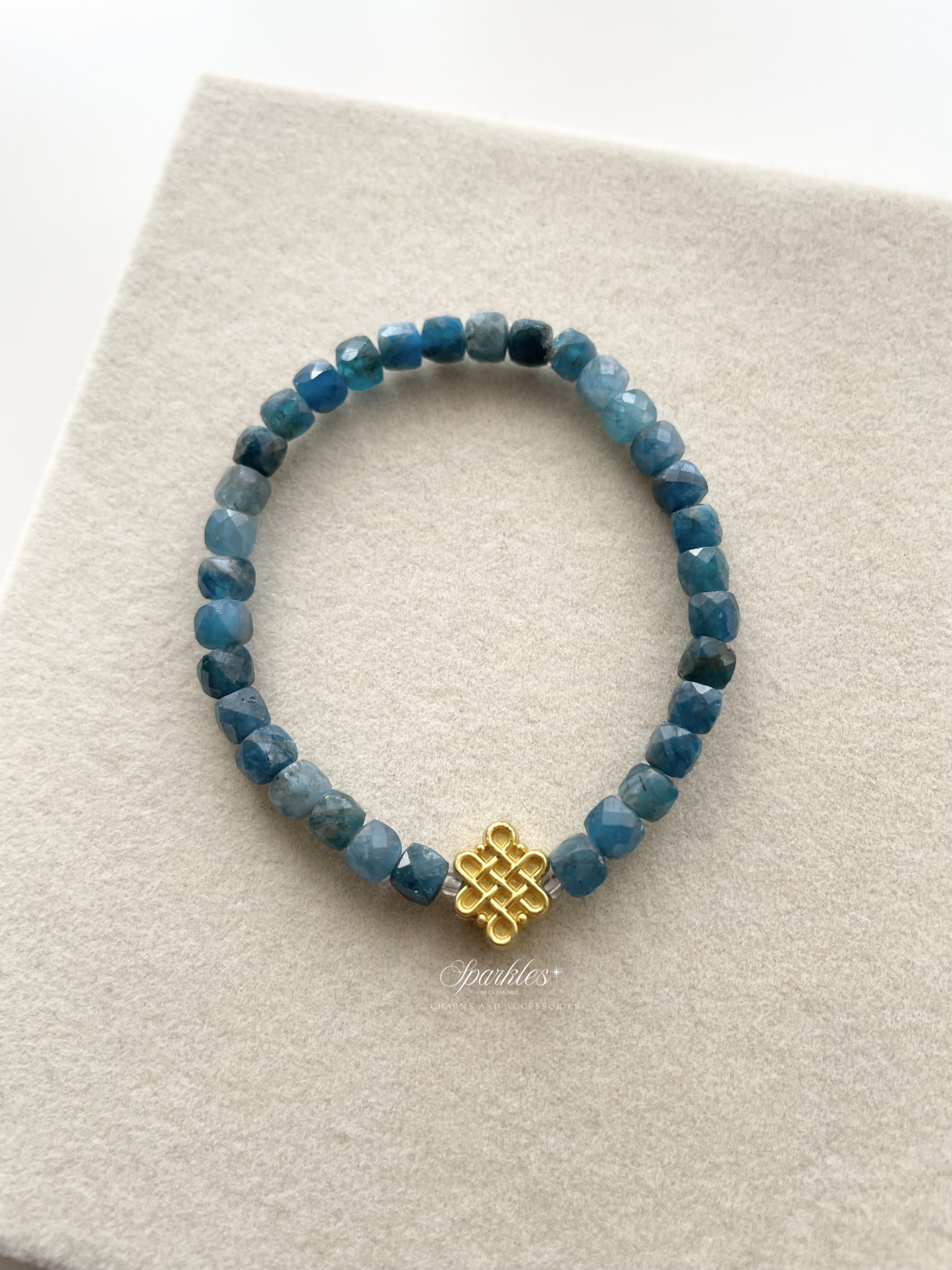 SelMystic Blue Apatite Bracelet with Sizes