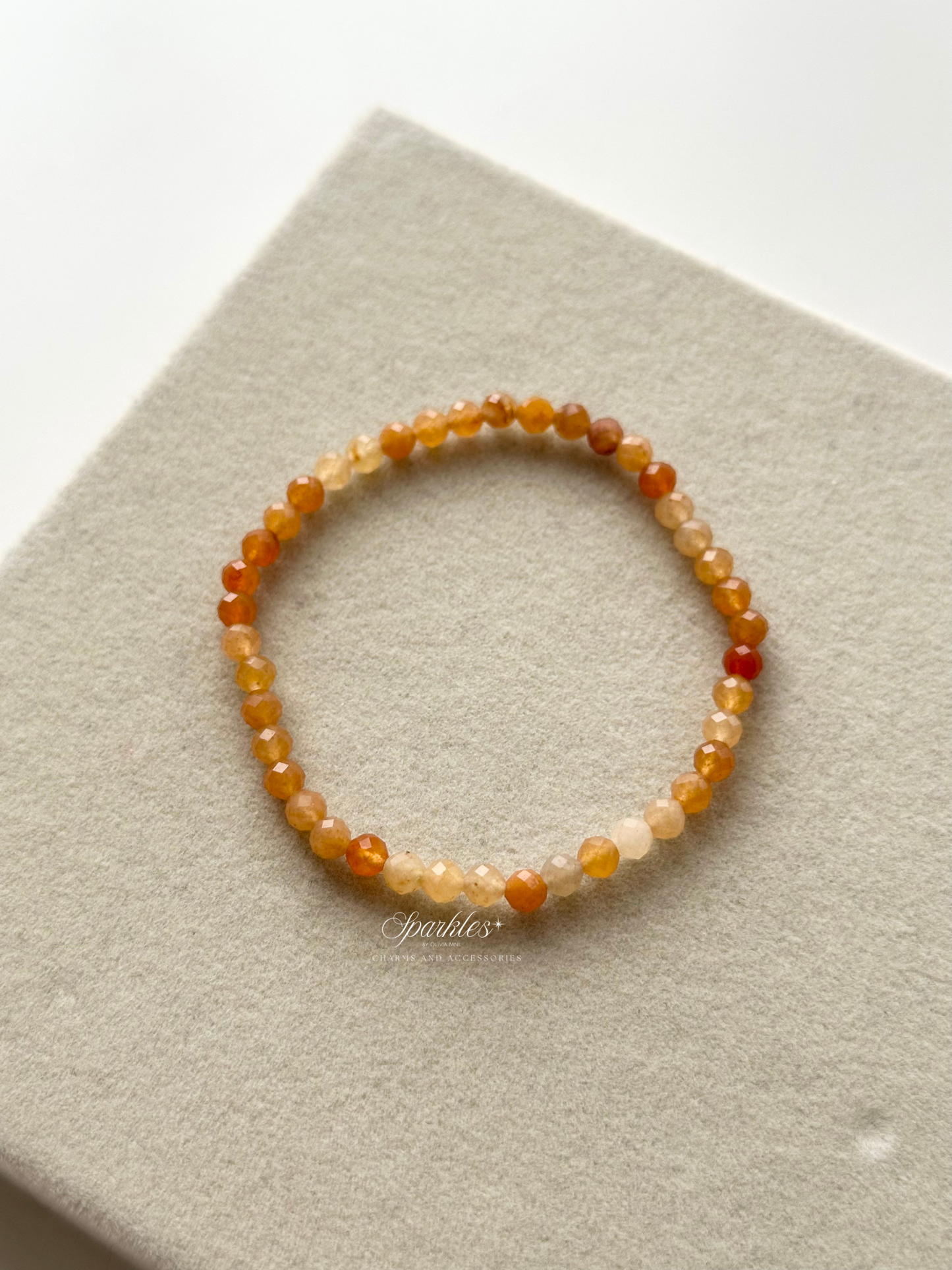 Sparkles17 Carnelian beads 4mm with Sizes