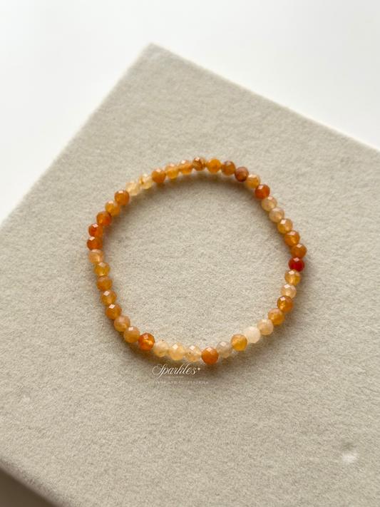 Sparkles17 Carnelian beads 4mm with Sizes