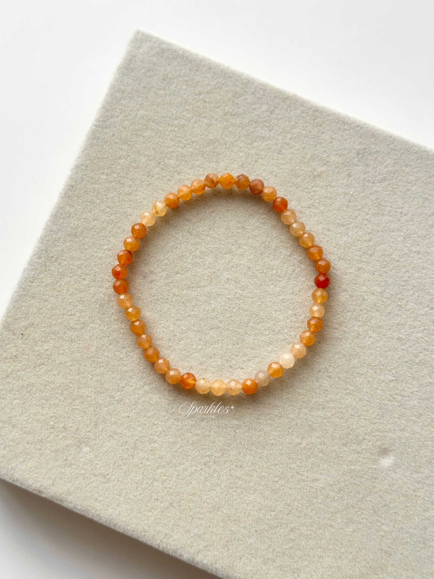 Sparkles17 Carnelian beads 4mm with Sizes