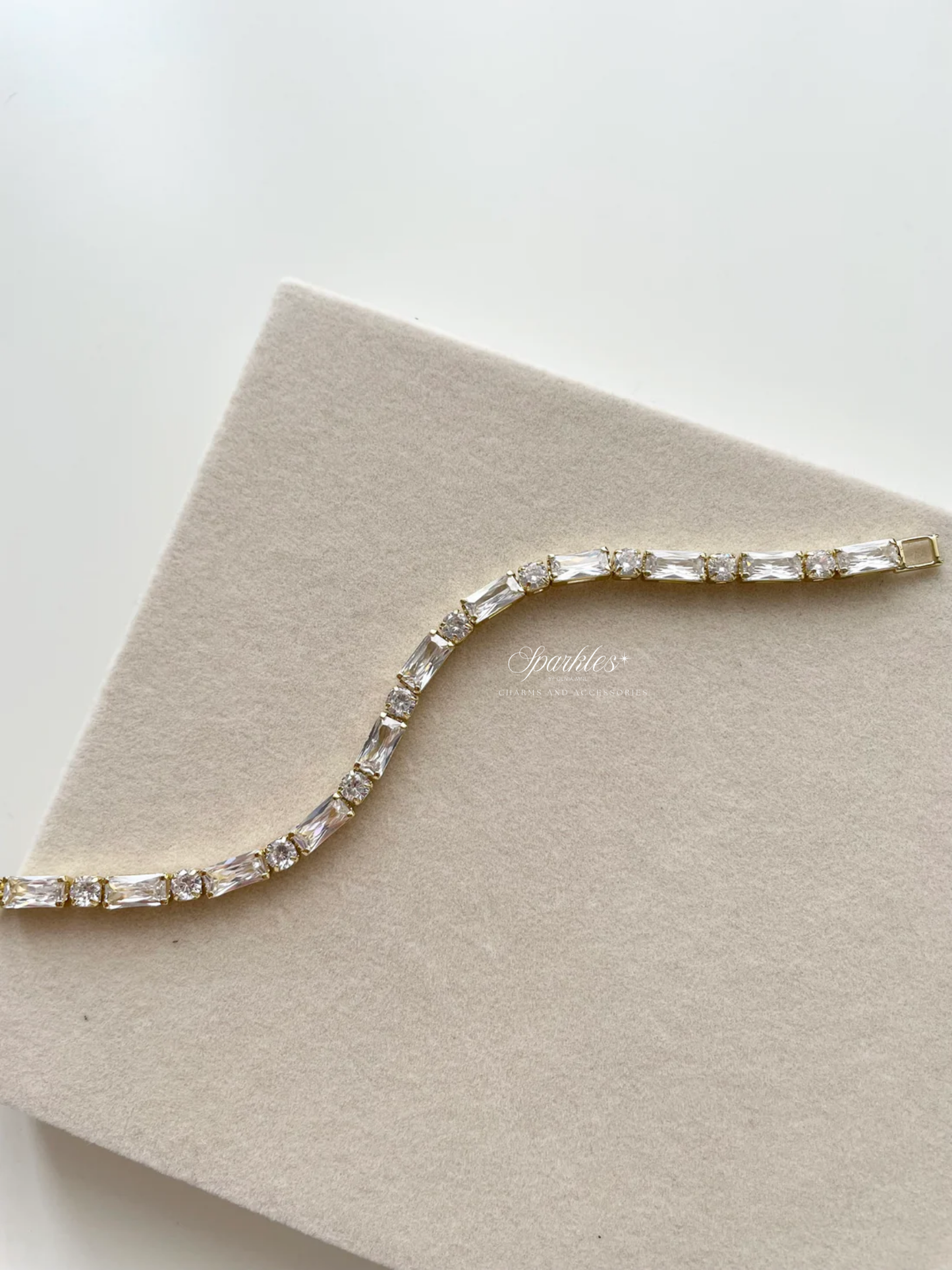 tennisA1 Large tennis bracelet 16cm