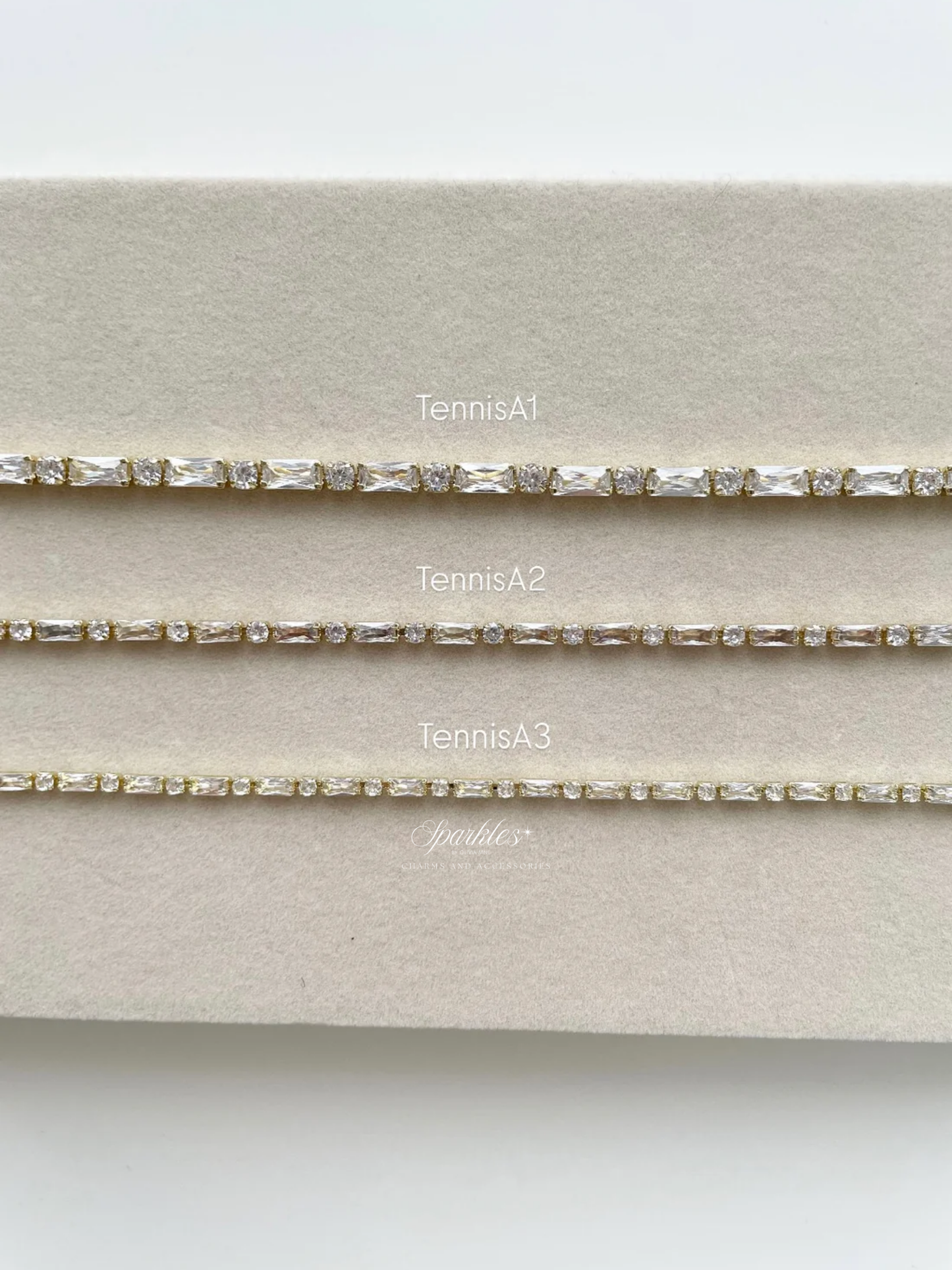 tennisA1 Large tennis bracelet 16cm